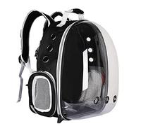 Pet Bag Space Capsule Cat Backpack Transparent Hard Shell Pod Cushion Adjustable Shoulder Straps Suitable for Hiking (N)