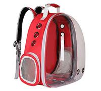 Pet Bag Space Capsule Cat Backpack Transparent Hard Shell Pod Cushion Adjustable Shoulder Straps Suitable for Hiking (K)
