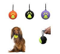 Pet Ball Holder 3 Pieces Hands-Free Dog Ball Holder with Dog Leash Hands-Free Dog Ball Holder with Dog Leash for Active Pets Easy Installation Pet Products. (Orange Black Purple)