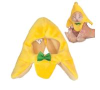 Pet Banana Costume Hat - Plush Cat Hat Hood, Funny Pose Props | Cosplay Accessories Pet Adorable Cat Cap, Halloween Apparel Assistant Accessories Puppy Kitty Cat