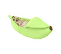 Pet Banana Nest Short Plush Fabric Eye-Catching Yellow Sleep Nest