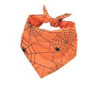 pet Bandana Scarf - Halloween Dog Scarf | Puppies Scarfs | Pet Halloween saliva towel | Pumpkin Dog shawl Bibs | Washable Triangle Skull Pumpkin Spider Design Saliva Towel Adjustable For Party Costume