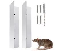 Pet Barrier Garage Door - 2 Pieces Stainless Steel Waterproof for Home, Mouse Protection Garage Door - for Snakes, Animals, Cats, Home, Basement, Entrance, Garden and Indoor
