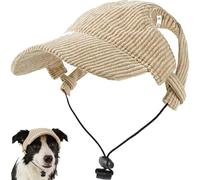 Pet Baseball Cap with Ear Holes,Dog Cat Summer Beach Visor Hat,Adjustable Summer & Fall Beach Sunbonnet Puppy Headdress