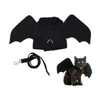 Pet Bat Wings - Adjustable Halloween Costume | Cosplay Accessory for Dog or Kitten | Rope Collar for Puppy Christmas Easter