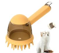 Pet Bath Brush, 2025 New Bathing Dog Grooming Massage Brush for Dogs & Cats - Skin Friendly Grooming, Deshedding, Hair Removal for Puppies & Long & Short Haired Pets, Pet Supplies Accessory (Yellow)