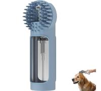 Pet Bath Brush,Dog Shampoo Brush Bubble Maker, 2 in 1 Pet Grooming Bath Massage Brushes with Soap and Shampoo Dispenser, for Showering Long Short Haired Dogs and Cats (Blue)