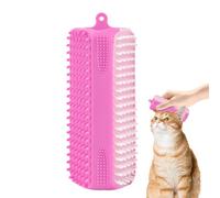 Pet Bath Brush, Silicone Three Sides Dog Cat Massage Brush Easy to Wash for Massage, Grooming, and Hair Removal