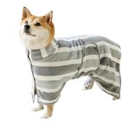 Pet Bath Towel Breathable Fabric Striped Adjustable Design Quick Dry Soft Material Super Absorbent Lightweight Construction Heavy Duty Puppy Cat House Pool Play