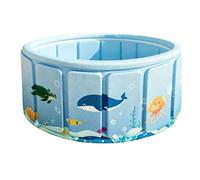 Pet Bath Tub - Circular Cooling Vessel, Non-Slip Pad, Flexible Folding Reservoir, Elastic Composite Material | Multipurpose Splash Pool for Pet Owners, and Families in the Au