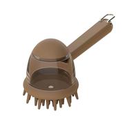 Pet Bathing Brush For Dog Cats Gentle Massage And Grooming Tool With Shampoo Dispenser Efficient Bath Accessory Pet Shower Brush For Dog