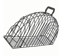 PET Bathing Cage Metal Mesh for Cats Small Dogs Blow Drying 46x25x11.5cm | Ventilated Hollow Design, Top Buckles, Easy Fitting and Removal, Supports Safer Bathing Control for Groomers