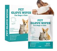 Pet Bathing Wipes - Dog Grooming Wipes | Dog Wipe Washing Glove | Pet Grooming Gloves | Soft Skin-Friendly Cat Odor-Controlling Mitt | Groomiing Tool for Kitten Horse Puppy Small Animal