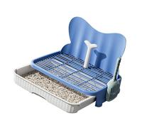 Pet Bathroom for Large Dogs, Removable Net Tray and Slip Base, Compact Indoor Plan, Training Pad Holder, Washable Face, Strong Splash Proof Pet Toilet Tray