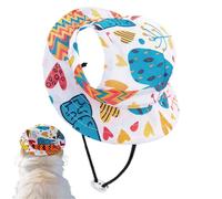 Pet Beach Hat Breathable Sunlight Blocking Round-Brim