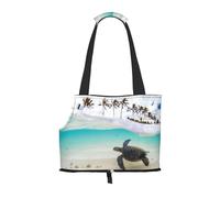 Pet-Beach Turtles print portable bag, lightweight and breathable, suitable for taking small pets out.