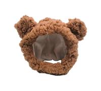 Pet Bear Headwears - Pet Bear Headdress | Brown Funny Cat Bear Hat | Dog Warm Bear Hat | Soft Small Pet Headdress | Breathable Small Kitten Hat Headwear Hat for Pets, Puppies, Cats