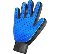 Pet Beauty Gloves - Suitable for dogs and cats. Gentle hair removal brush, massage tool, efficient pet hair removal tool, very suitable for long and short hair, right hand only (blue)