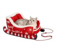 Pet Bed - 31.89 Inches Winter Plush Sofa | Washable Cat Nest - Soft Plush 1900g Non Slip Base Removable Design Providing Warm Indoor Comfort For Cats Dogs During Cold Seasons