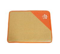 Pet Bed and Sleeping Mat, Orange2 Variant, M, Soft Resting Place Design for Cats, for Sleeping Area, Travel Box, Sofa and Cosy Corners, for Daily Use at Home and on the Go