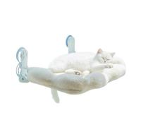 Pet Bed, Creative Cloud Winter Cat Nest Hammock Window Suction Cup Platform Glass Hanging Bed Soft Comfortable Pet Products,For pets(Long Hair)