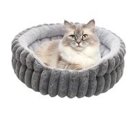 Pet Bed Cushion, Cozy Donut Puppy Nest, Warm Sleeping Cushion, Soft Resting Spot for Animal, Puppy, Kitten, Outdoor, Travel, Winter, Home, Nap Time, Comfort Zone, 19.69x19.69x5.91 Inches