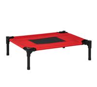 Pawhut Elevated Pet Bed Dog Cool Cot Sleep Indoor Outdoor Portable Basket Red