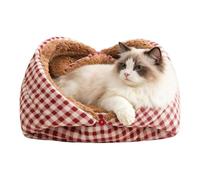 Pet Bed for Winter,Semi-Enclosed Stuffed Cold Weather,Winter Pet House Cat Dog Pad | for Small Medium Large Breeds Living Room Bedroom Garage Playing Resting