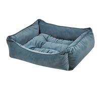 Beliani Pet Bed IZMIR Velvet Blue, Blue