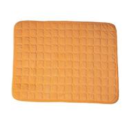Pet Bed & Mat For Small Medium Dogs Cats Oversized Thermal Insulated Non-Slip Kennel Pad With Durable Warming Sleep(Orange,70x70)