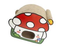 Pet Bed Mushroom Bed Spacious Mushroom Shape Theme Large Nest Cats Scratcher
