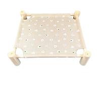 Pet bed, Pet Bed Wooden Dog Bed Cat Suspended Hammock Solid Wood Off The Ground Mattress For All Seasons