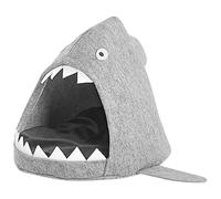 Felt Igloo Pet Bed Dog Cat Rabbit Soft Cushion Light Grey Piranha