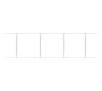 Pet Bed Protector - Buffer for Spaces 210 x 30 cm, Shield Under The | Fall Stopper for Furniture, Barrier for Toys for Dogs and Cats White Easy to Install