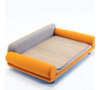 Pet Bed, Removable Washable Dog Cat Sofa Bed, Non-Slip Base for Indoor Outdoor Use, Seasons, 120cm, Comfortable Resting Place for Pets