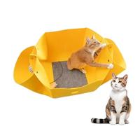 Pet Bed Tunnel Nest - Felt Cat Donut Tunnel, Deformable Hiding Place | Interactive Enrichment Toy, Detachable Kitten Playground, Cozy Son
