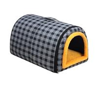 Pet Bed - Velvet Cat Cave Bed | 15.75 Inch Cat Sleeping House | Waterproof Furniture Animals Cave for Travel Home Protection Medium Large