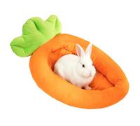 Pet Bed - Warm Carrot Plush Home Decor,Washable Cat Beed Cute Nest,for Small Medium Kitten Bunny Animal Indoor Bedroom Living Room Balcony Dorm Fall Cold Weathe