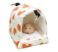 Pet Bed - Winter House Plush For Small Animals | Guinea Pig Bed For Dwarf Rabbits, Chinchillas | Sleeping Place And Rest In The Cage For Hamsters, Ferrets And Mauve