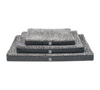 Pet Bed with Bamboo & Charcoal Infused Eggcrate Memory Foam - Dog or Cat Supportive Orthopaedic Crate Mattress with Air Holes, Removable Zipped Cover & Anti-Slip Bottom - Medium, H6.5 x W58 x D78cm