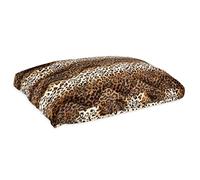 PET BEDS DIRECT ANIMALS PREDATORY - CUSHION. Brown Leopard Soft Holofiber Pillow. Dog & Cat Bed Fury Print. Trendy Washable Pillows (Medium 28"x38", Brown Leopard)