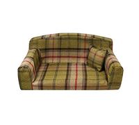 Pet Beds Direct Dog Sofa Bed, Royal Pet Sofa with Raised Sides, Removable Machine Washable Cover, Foam Dog Couch, Made in UK, Small 82 x 46 x 34 cm, Hunter Green
