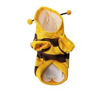 Pet Bee Halloween Costume - Dog Bee Costume Halloween Pet Hoodies | Skin Friendly Cat Holiday Cosplay Warm Clothes for Small Medium Pets Dogs