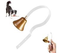Pet Bells for Dogs, Brass Door Bell for Going To Do Your Needs - Classic Training Tool for All Breeds Medium Large Small Kitten Cat Wall Indoor