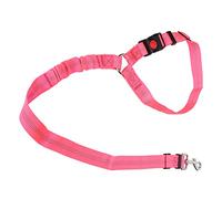 Pet Belt with Dog Headrest St - Nylon Reflective Belt for Car Travel - Dog Belt & Le for Pet - Black (Rose Red)