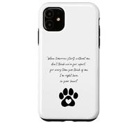 Pet Bereavement Dog Cat Memorial Gift ideas Loss Sadness Case for iPhone 11