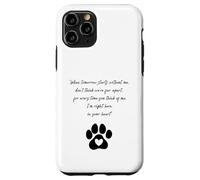 Pet Bereavement Dog Cat Memorial Gift ideas Loss Sadness Case for iPhone 11 Pro
