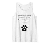 Pet Bereavement Dog Cat Memorial Gift Ideas Loss Sadness Tank Top