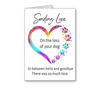 Pet bereavement Loss Sympathy card so sorry for the loss of your dog