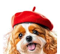 Pet Berets Hat with Unique Design Enhancing Pet Personality for Social Media Photo and Various Event Gathering Wool Hat for Dog Cats